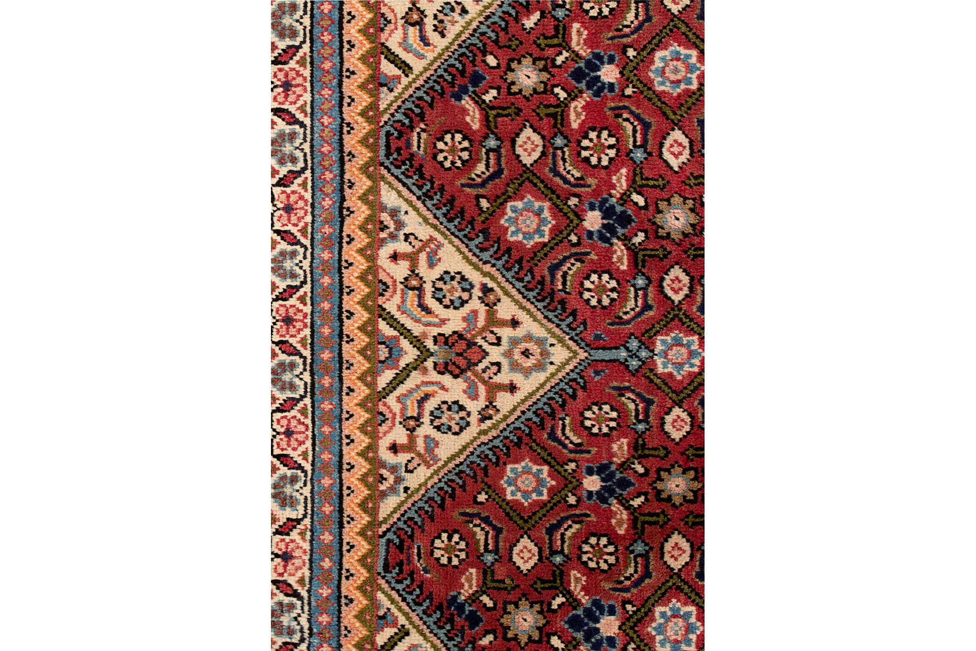 Large Hand Knotted Persian Mahal Rug